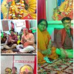 श्री गोवर्धन मंदिर में रंगभरनी एकादशी पर श्री हरिदास संकीर्तन मंडल ने बखेरे धार्मिक रंग