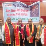 रो वासुदेव गोलियांन का नगर आगमन पर किया गया स्वागत