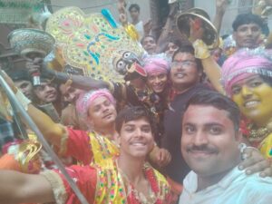 अखंड ज्योति के साथ महाकाली की शोभायात्रा का आयोजन