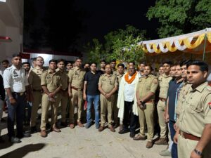 एसआई प्रदीप कुमार चौहान के सेवानिवृत्त पर राष्ट्रवादी प्रताप सेना ने किया भव्य स्वागत