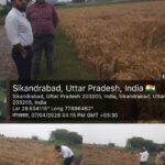 बेमौसमी बारिश से किसानों को हुए नुकसान का आंकलन करने पहुंचे एसडीएम