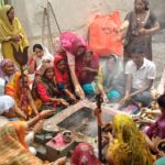 शनि मंदिर पर अखंड रामायण पाठ के बाद भंडारे का आयोजन