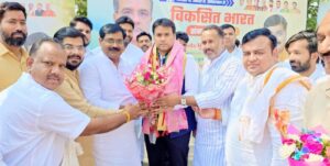 “प्रदेश मंत्री अंकुर शर्मा का भव्य स्वागत