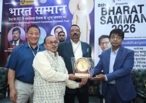 नगर के समाजसेवी डीसी गुप्ता भारत सम्मान अवार्ड 2026 से सम्मानित