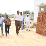 परिहवन विभाग द्वारा बनवाये जा रहो डिटेशन यार्ड/डम्पिंग यार्ड के निर्माण कार्य का स्थलीय निरीक्षण