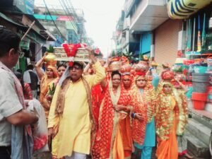 भव्य कलश यात्रा में भारी संख्या में माता बहिनों ने बढ़ाई कलश यात्रा की शोभा
